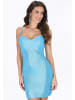 faina Women Dress in light blue metallic