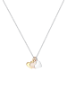 Elli Halskette 925 Rosegold Herz, Bi Color_Tri Color in Silber
