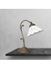 Licht-Erlebnisse Tischlampe (B)24.5 x (H)36 cm in Bronze Antik matt Weiß