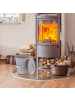 relaxdays Ascheeimer in Grau - 24 l