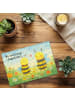 Mr. & Mrs. Panda Puzzle Biene Verliebt Design mit Spruch in Weiß