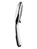 Wenko Duschheadset mit Wassersparfunktion, 5 Streams in Silbern, Ø 11 cm