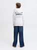 JACK & JONES Junior Kapuzenpullover in Bright White