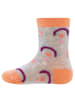 ewers 2er-Set Socken 2er Pack Regenbogen in apricot-hellsilber mel.