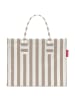Reisenthel Daily Shopper - Shopper 42 cm (leo vanilla) in summerstripes coffee