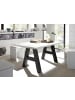 58 aufm Kessel ESSZIMMERTISCH Elia 8 140 x 90 x 75 Esstisch Schwarzstahl/Weiß Matt Lack