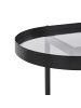 Beliani Konsolentisch RENO in Schwarz/Braun - (W) 120 x (H) 76 x (L) 42 cm