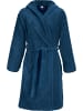 Erwin Müller Velours-Frottier Unisex-Bademantel mit Kapuze Heidenheim in marine