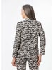 GOLDNER Kurzgröße:  Blazer gemustert in schwarz / weiß / beige / gemustert
