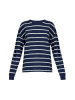Finn Flare Langarmshirt Streifen in dark blue