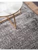 Beliani Kurzflor ESEL in Grau/Silber - (W) 140 x (H) 1.2 x (L) 200 cm