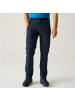Regatta Xert Stretch Outdoorhose mit Gürtel in blau