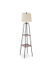 relaxdays Stehlampe in Beige/ Schwarz - (H)153 x Ø 35 cm