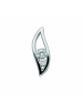 Adeliás Damen 925 Silber Anhänger mit Zirkonia in silber