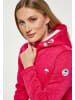 Schmuddelwedda Damen Strickfleecemantel in Himbeerpink Melange