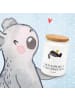 Mr. & Mrs. Panda Teedose Stinktier Ball mit Spruch in Weiß