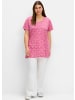 sheego Kurzarmshirt in fuchsia