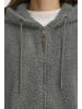 Oxmo Kapuzenfleecejacke OXBerina in Grau