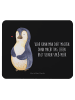Mr. & Mrs. Panda Mauspad Pinguin Diät mit Spruch in Schwarz