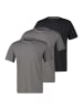 Lerros T-Shirt Basic in Grau / schwarz