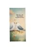 Mr. & Mrs. Panda Handtuch Turteltauben Liebe Design mit Spruch in Grau Pastell