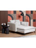Beliani Chaiselongue CHARMES Beige/Schwarz - (W) 124 x (H) 72 x (L) 159 cm symmetrisch