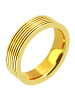 Adeliás Herren Ring aus Edelstahl in gold