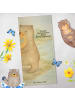 Mr. & Mrs. Panda Handtuch Otter Bauch Design mit Spruch in Weiß