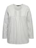 Ulla Popken Shirt in hellgrau mélange