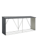 casa.pro Brennholzunterstand Kalmar in Anthrazit (L)352cm (B)80cm (H)152cm