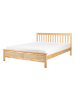 Beliani Doppelbett MAYENNE in Braun - (W) 149 x (H) 88 x (L) 208 cm
