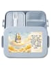 Mr. & Mrs. Panda Vesperbox Pinguin Engel Pommes Design mit Spruch in Blau Pastell