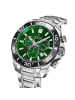 Festina Herren-Chronograph Stahl/Grün mit Saphirglas