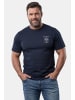 Men Plus Kurzarm T-Shirt in navy blau