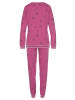 Vivance Active Pyjama in bordeaux-gemustert