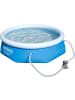 Bestway Fast Set Pool Set 244 x 66 cm mit Filterpumpe in Blau ab 3 Jahre