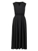Zero  Midikleid mit elastischem Bund in Black Denim