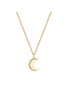 Glanzstücke München Halskette Mond Sterling Silber in gelbgold