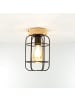 Licht-Erlebnisse Deckenlampe Ø 15 x (H)26 cm in Braun Schwarz
