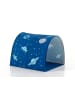 58 aufm Kessel HALBHOHES BETT Kelci 90x200 Textilset Astro mit Tunnel Buche massiv