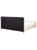 Beliani Doppelbett LUNAN in Beige/Silber - (W) 186 x (H) 101 x (L) 215 cm
