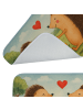 Mr. & Mrs. Panda Badematte Igel Liebe Design ohne Spruch in Weiß