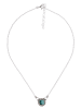 mantraroma 925er Silber - Collierketten (L) 43 cm mit Malachit