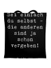 Mr. & Mrs. Panda Tasche Spruch Selbstakzeptanz Einzigartig mit S... in Schwarz