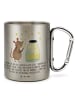 Mr. & Mrs. Panda Becher Maus Sterne mit Spruch in Silber