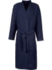 Erwin Müller Piqué Unisex-Bademantel lang Hohenfels in marine