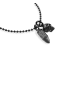 Philipp Plein Halskette in Schwarz mit Anhänger – (L)60cm