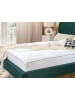 Beliani Topper CLOUDSOFT 4 in Weiß - (W) 160 x (H) 4 x (L) 200 cm