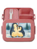 Mr. & Mrs. Panda Bento Box Pinguin umarmen Design ohne Spruch in Rot Pastell