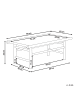 Beliani Couchtisch TODI in Braun - (W) 80 x (H) 32 x (L) 45 cm